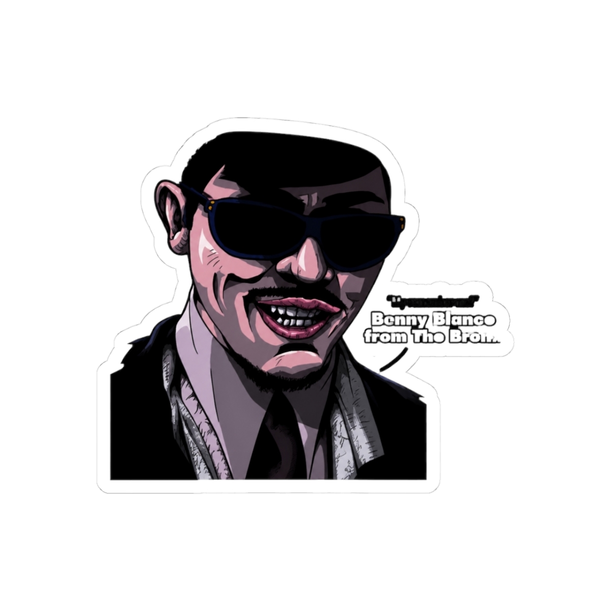 Carlito's Way "Benny Blanco From The Bronx" portrait (digital) Sticker